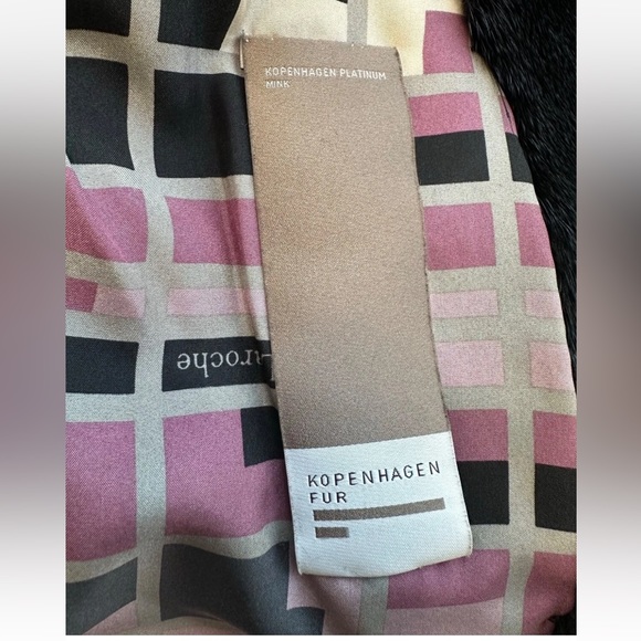 Black short mink fur coat - Picture 5 of 11